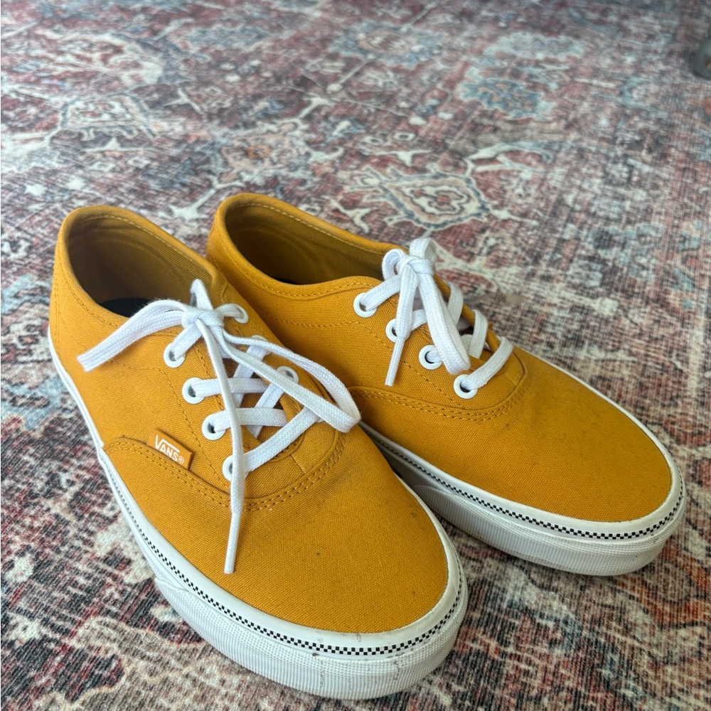 Vans Yellow Canvas Sneakers